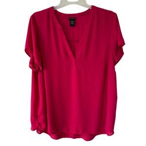 Torrid Harper Flutter Sleeve Blouse magenta  hot pink color Size 2X